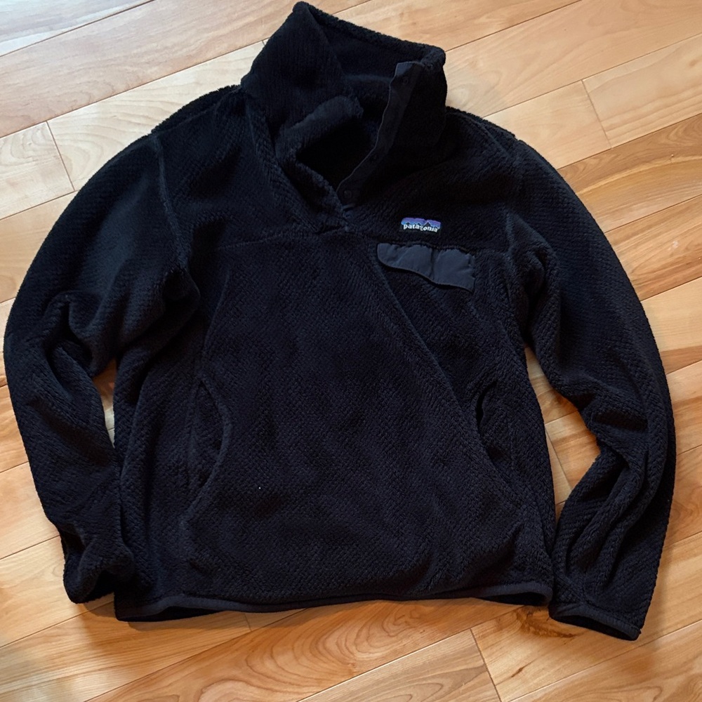 Patagonia Black Zip-Up Synchilla Style Fleece